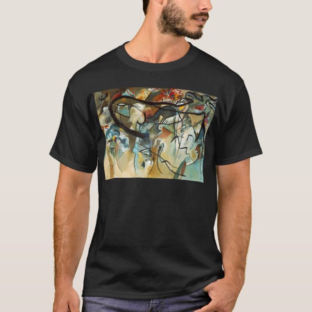 Kandinsky Composition V Abstract Painting T-Shirt (Front)