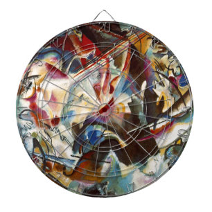 Kandinsky Composition VI Abstract Painting Dartboard