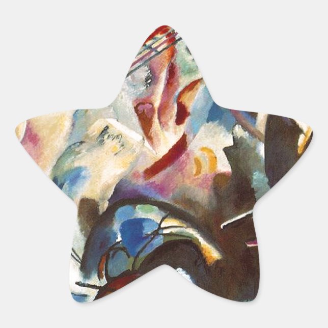 Kandinsky Composition VI Abstract Painting Star Sticker (Front)