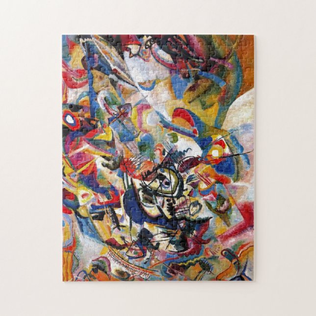 Kandinsky Composition VII Abstract Painting Jigsaw Puzzle (Vertical)