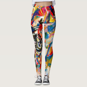 Kandinsky Composition VII Abstract Painting Leggings
