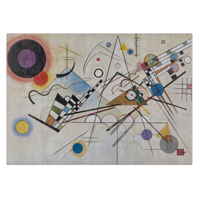 Kandinsky Composition VIII Abstract Art Cutting Board (Front)