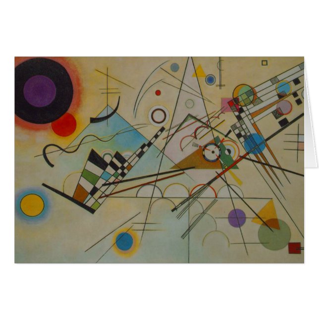 Kandinsky Composition VIII Carte de peinture à l'h (Devant horizontal)