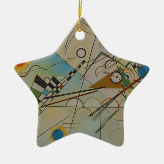 Kandinsky Composition VIII Ceramic Ornament (Front)