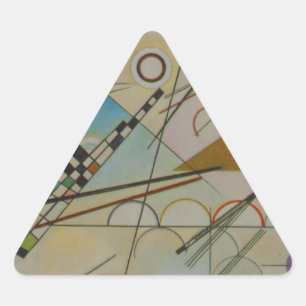 Kandinsky Composition VIII Triangle Sticker