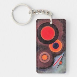 Kandinsky - Composition with Circles Keychain