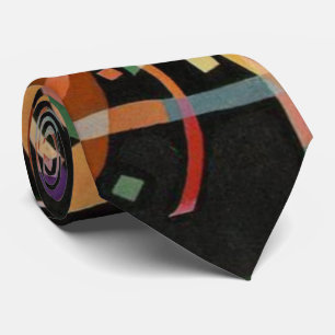 Kandinsky Composition X Abstract Artwork Brown Tie