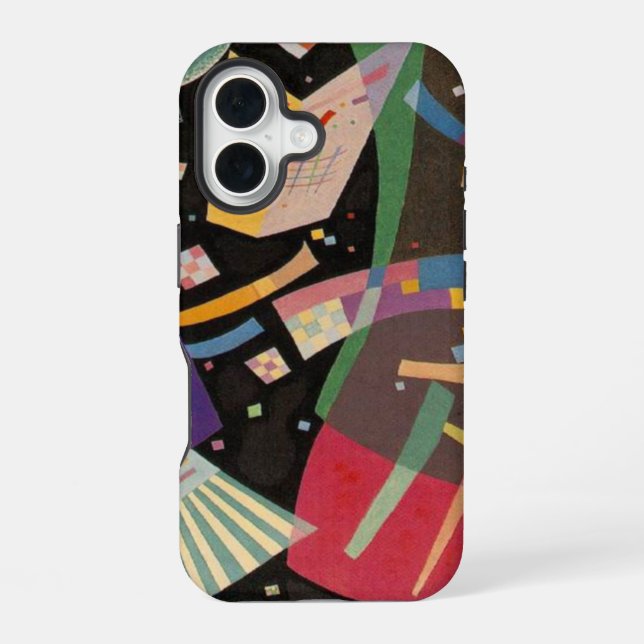 Kandinsky Composition X Abstract Artwork iPhone 16 Case (Back)