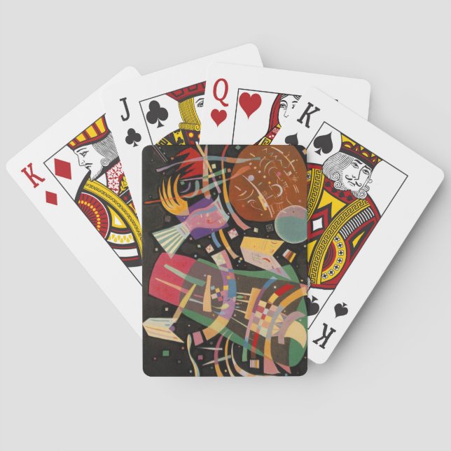 Kandinsky Composition X Abstract Artwork Playing Cards (Back)
