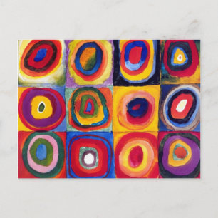 Kandinsky Concentric Circles Postcard