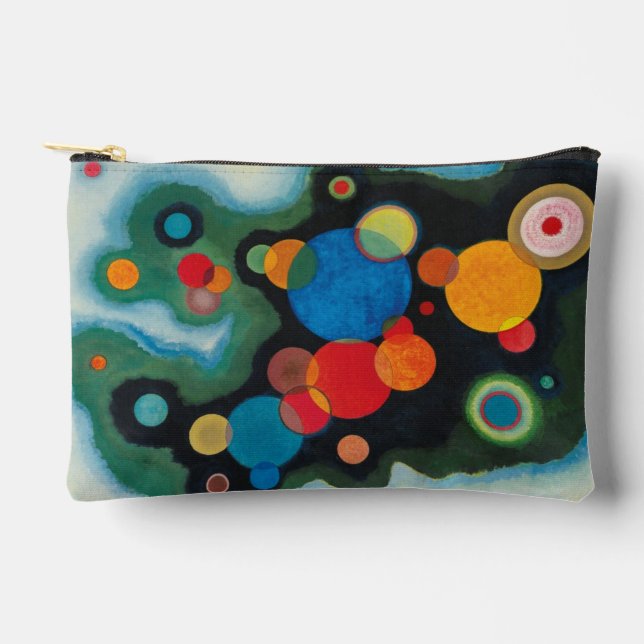 Kandinsky Deepened Impulse Abstract Oil on Canvas Accessory Pouch (Front)