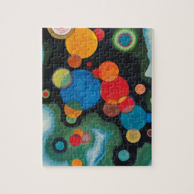 Kandinsky Deepened Impulse Abstract Oil on Canvas Jigsaw Puzzle (Vertical)