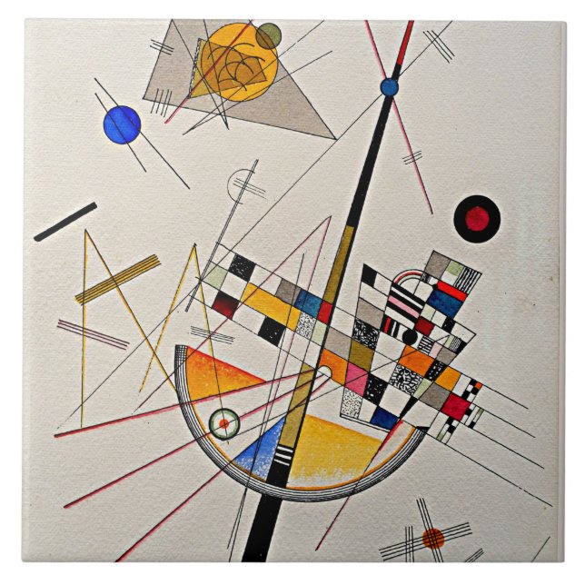 Kandinsky - Delicate Tension,  Tile (Front)