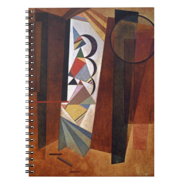 Kandinsky Development in Brown Abstract Painting Notebook (Front)