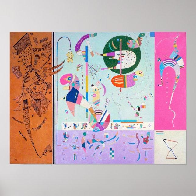 Kandinsky Diverses pièces Poster (Devant)