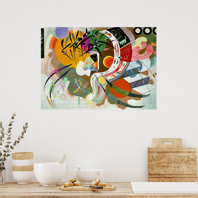 Kandinsky - Dominant Curve, Poster (Kitchen)