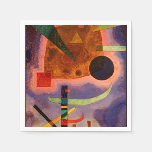 Kandinsky - Drei Elemente, abstract art Napkin