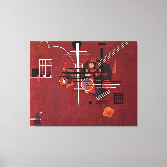Kandinsky - Dull Red Canvas Print (Front)