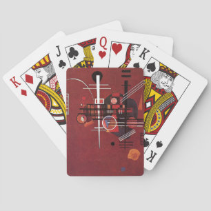 Kandinsky - Dull Red Playing Cards