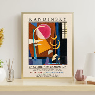 Kandinsky Exhibition Poster   Abstract Geometric