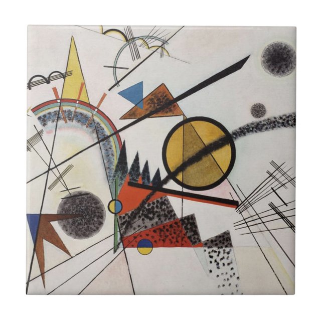 Kandinsky Expressionist Absract Painting Artwork Tile (Front)
