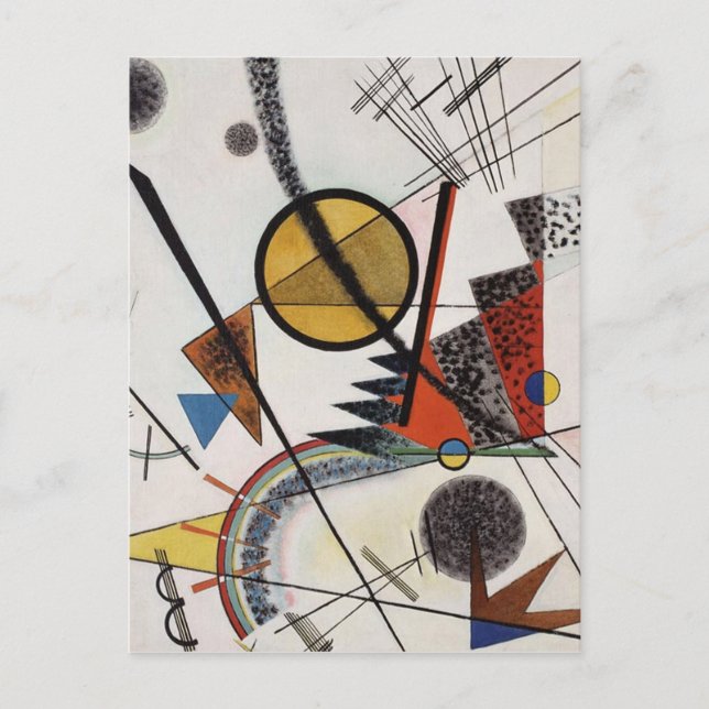 Kandinsky Expressionist Abstract Painting Postcard (Front)