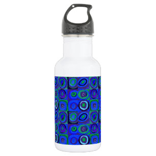 Kandinsky Farbstudie Blue Quadrate Square Circle 532 Ml Water Bottle