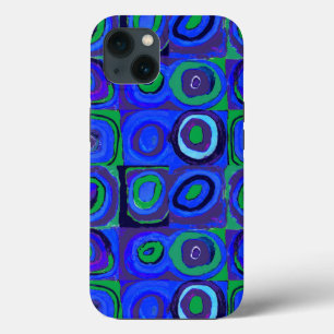 Kandinsky Farbstudie Blue Quadrate Square Circle iPhone 13 Case