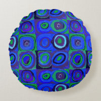 Kandinsky Farbstudie Blue Quadrate Square Circle