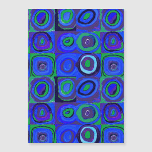 Kandinsky Farbstudie Quadrate Blue Squares 