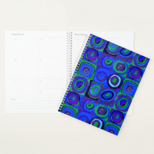 Kandinsky Farbstudie Quadrate Blue Squares Planner