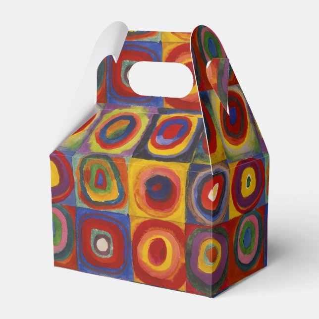 Kandinsky Farbstudie Quadrate Colourful Squares Favor Box (Front Side)