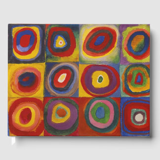 Kandinsky Farbstudie Quadrate Colourful Squares Guest Book