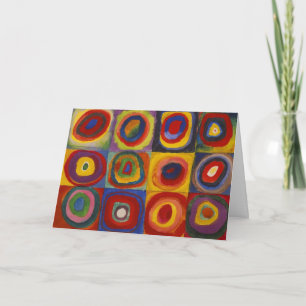 Kandinsky Farbstudie Quadrate Colourful Squares Holiday Card