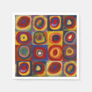 Kandinsky Farbstudie Quadrate Colourful Squares Napkin