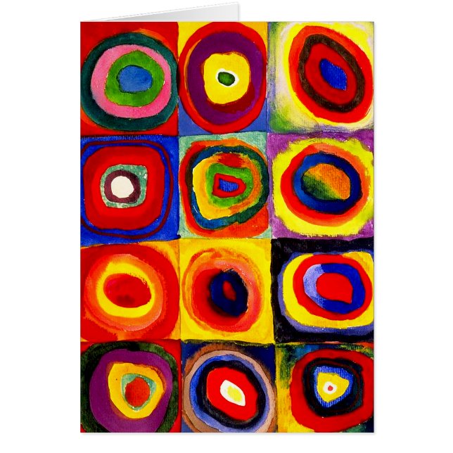 Kandinsky Farbstudie Quadrate Squares Circles Art  (Front)