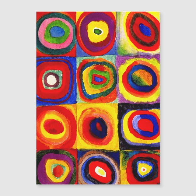 Kandinsky Farbstudie Quadrate Squares Circles Art  (Front)