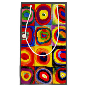 Kandinsky Farbstudie Quadrate Squares Circles Art  Small Gift Bag