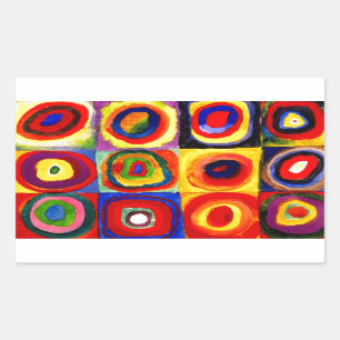 Kandinsky Farbstudie Quadrate Squares Circles Art  Sticker