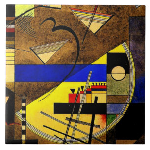 Kandinsky - Festes III, abstract art Tile