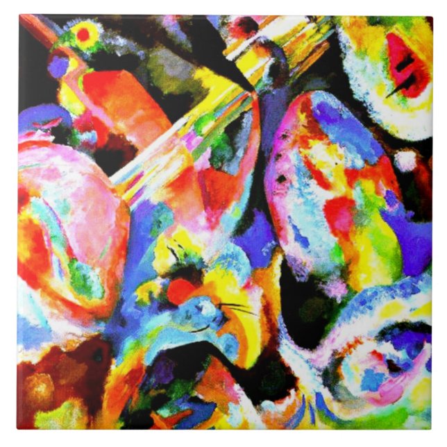 Kandinsky - Flood Improvisation Tile (Front)