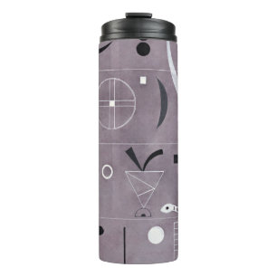 Kandinsky - Four Parts, abstract art, Thermal Tumbler