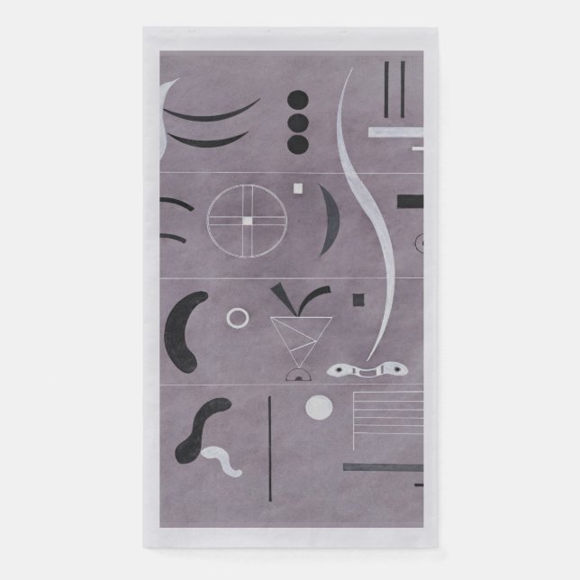 Kandinsky - Four Parts, Paper Guest Towels Napkin (Front)