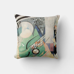 Kandinsky Green Composition 1923 Art Deco Throw Pillow