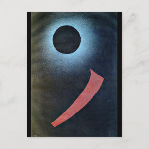 Kandinsky - Grey and Black, abstract art Postcard