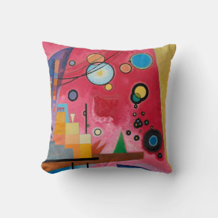Kandinsky - Heavy Red Throw Pillow