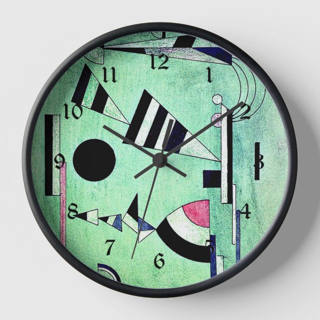Kandinsky - Immersed in Green Clock (Front)