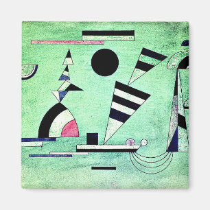 Kandinsky - Immersed in Green,  popular artwork Magnet