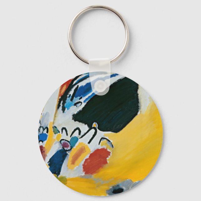 Kandinsky Impression III Concert Abstract Painting Keychain (Front)