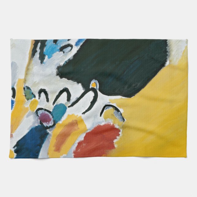 Kandinsky Impression III Concert Abstract Painting Kitchen Towel (Horizontal)